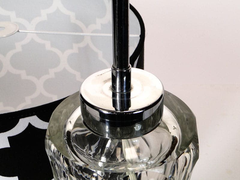 Lampa stołowa Art Deco, kryształ transparentny, Austria, lata 20. - 224913