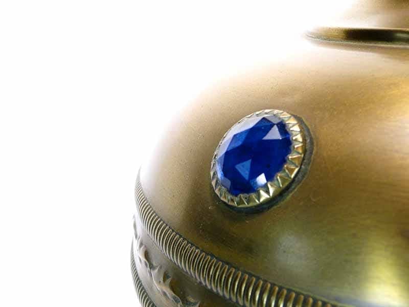 Table Lamp Paryżanka, gold brass, France, 19th c. - 224925