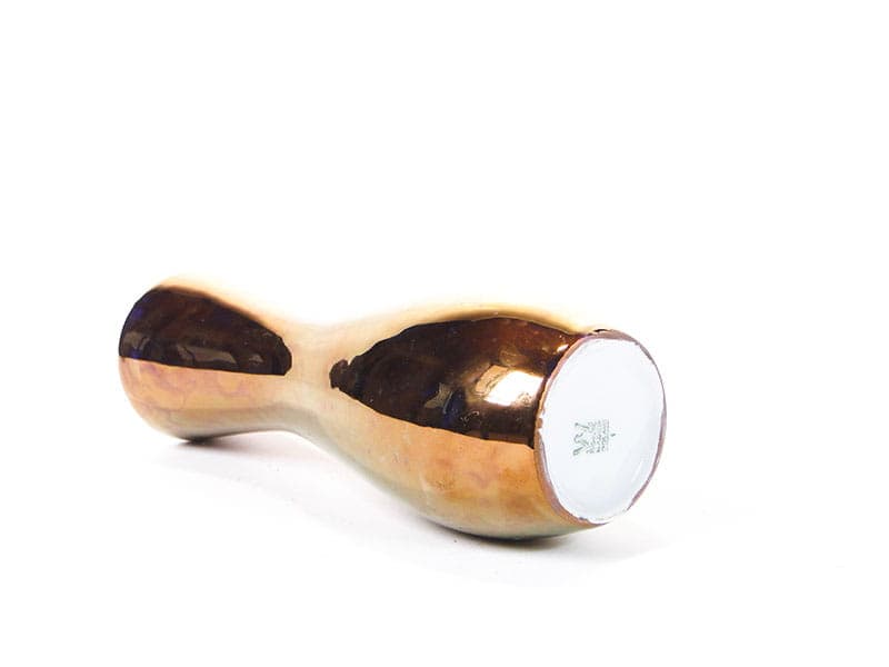 Wazon, złoty, porcelana, Polska, lata 50. - 225107