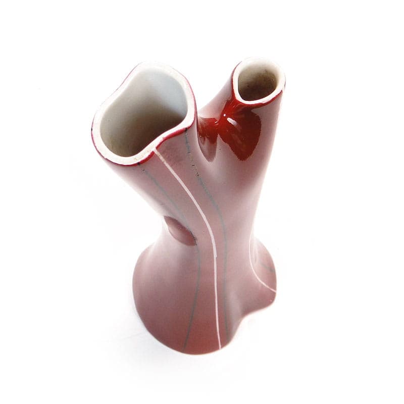 Wazon Aorta, porcelana bordowa, Karolina, Polska, lata 50. - 225191