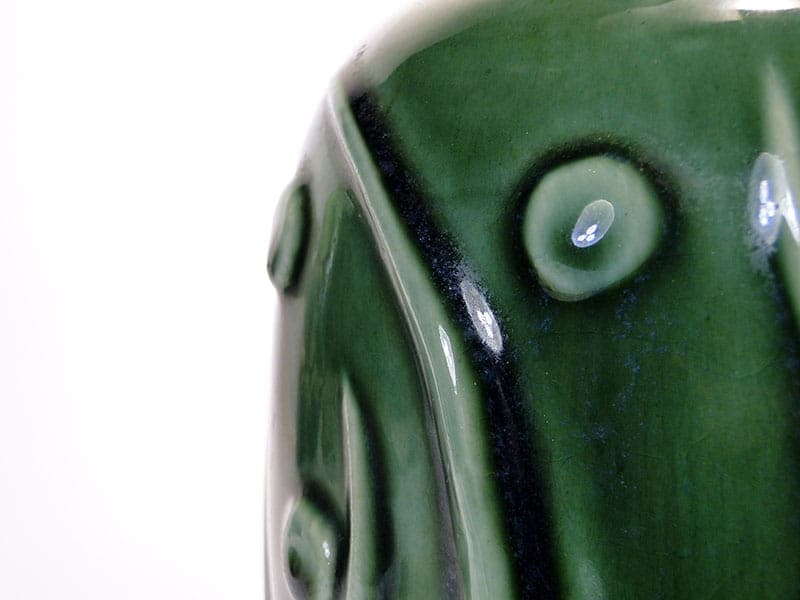 Wazon, ceramika zielona, proj. M. Worotyńska, Polska, lata 60. - 225203