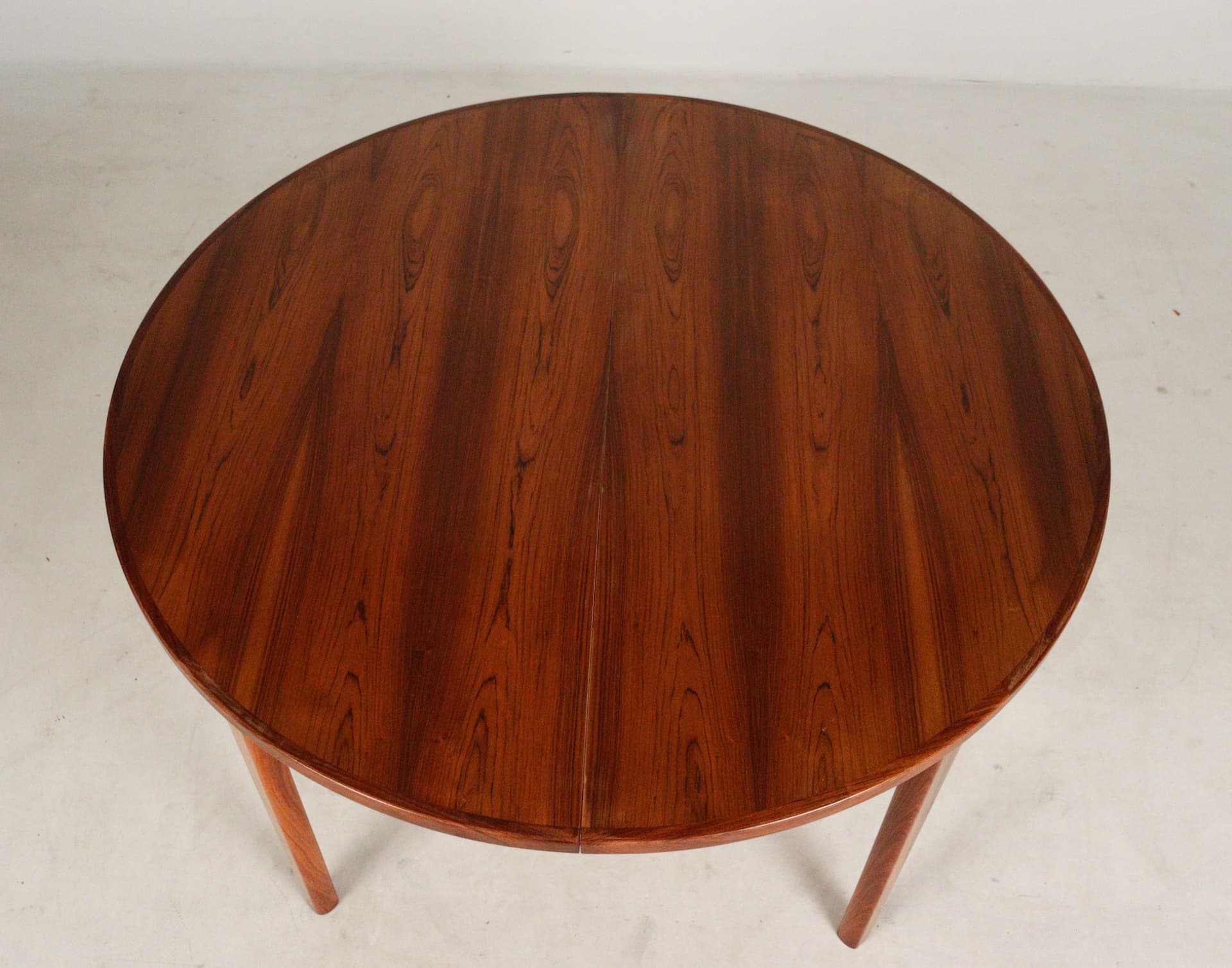 Stół jadalniany rozkładany 120/170/220/270x120x72 cm palisander, proj. Arne Vodder, Skovby - 225246