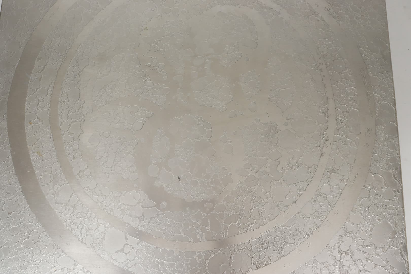 Stolik kawowy prostokątny mid-century, blat szczotkowana stal srebrna/podstawa palisander, proj. Heinz Lilienthal - 225262