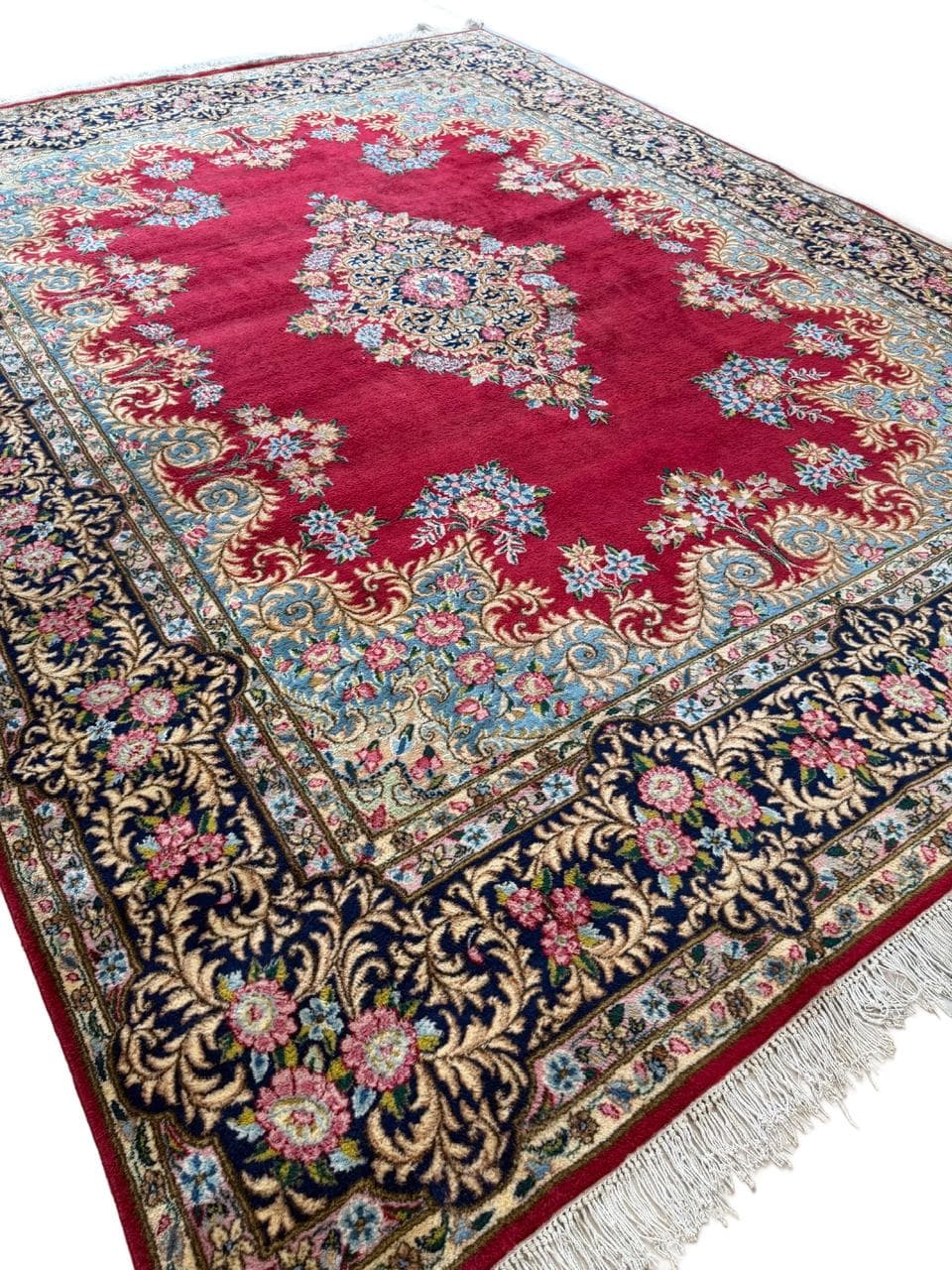 Dywan perski Kerman, 400x300 cm, multikolor, wełna, Iran