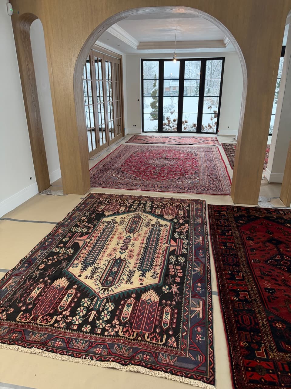 Dywan perski Hamadan 290x190 cm, multikolor, wełna, Iran - 225306