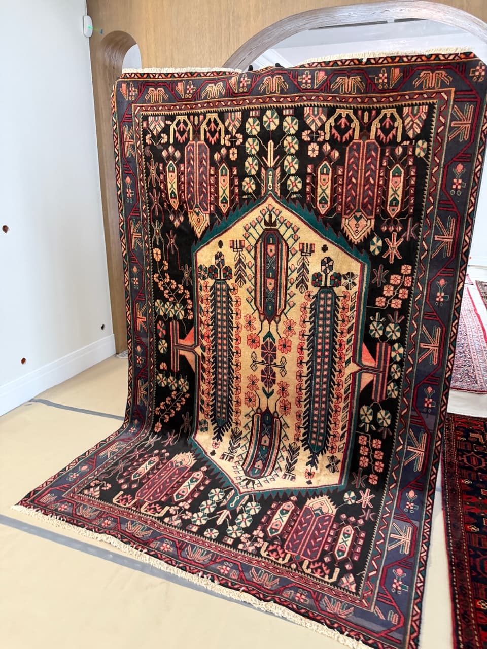 Dywan perski Hamadan 290x190 cm, multikolor, wełna, Iran - 225301