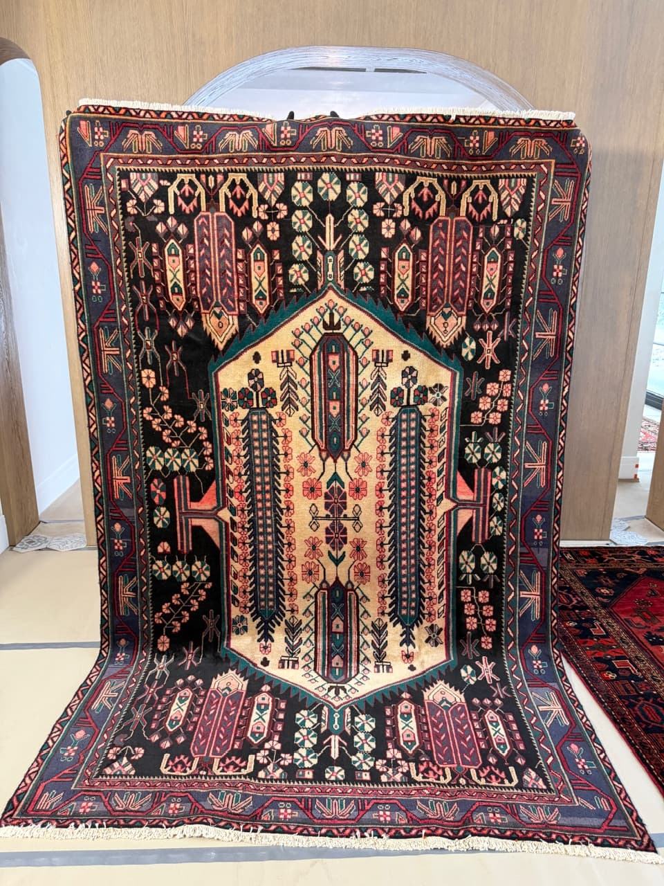 Dywan perski Hamadan 290x190 cm, multikolor, wełna, Iran - 225298