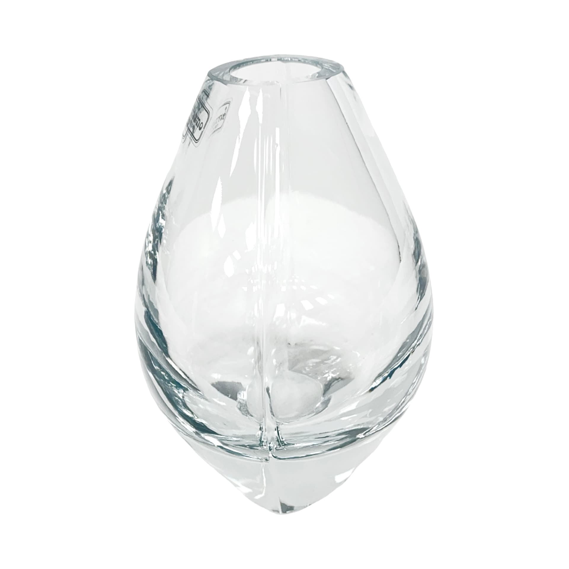 Vase, transparent glass, Formano, Germany, 1980s. - 225313