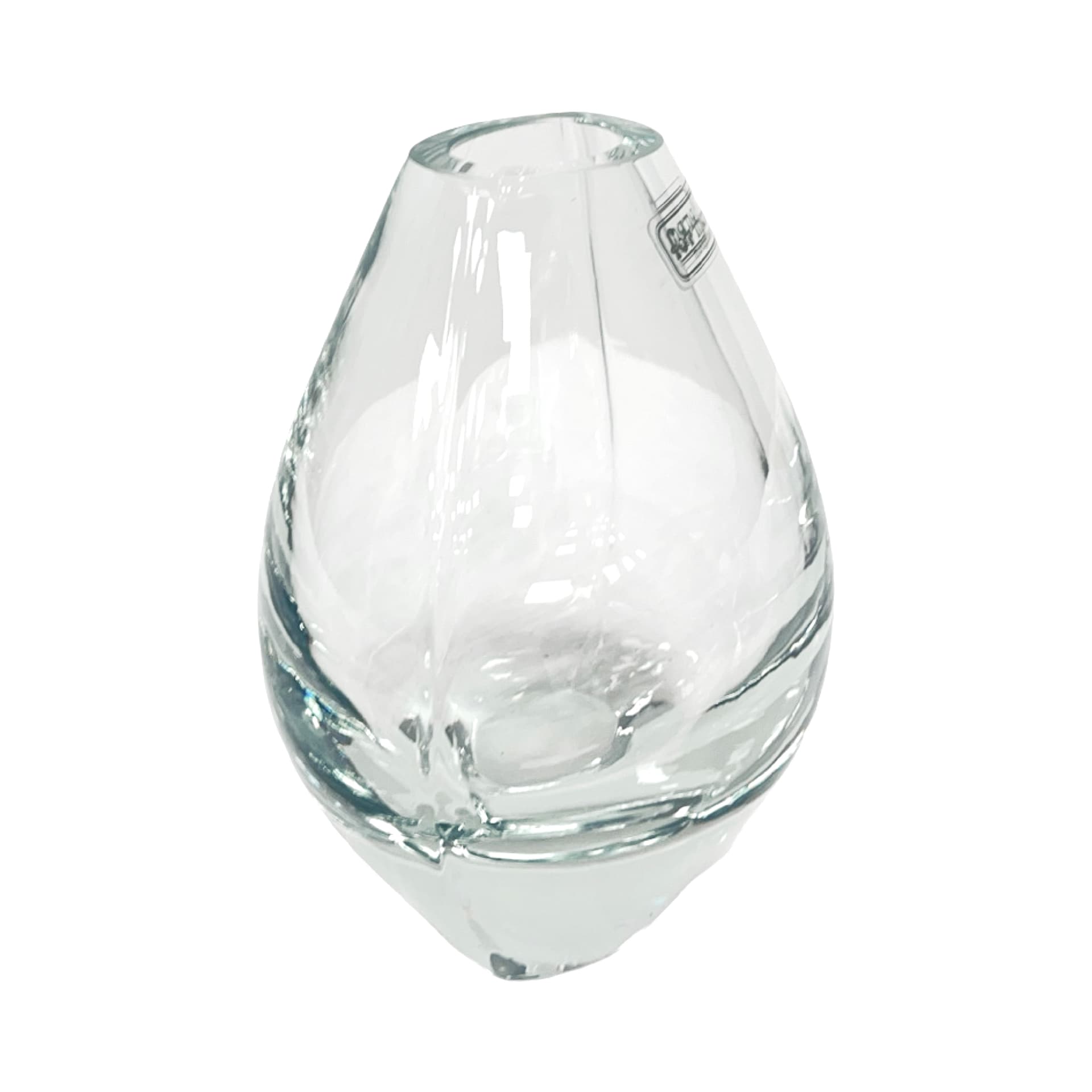 Vase, transparent glass, Formano, Germany, 1980s. - 225316