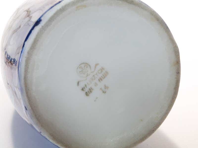 Wazon kręgiel, porcelana multikolor, proj. Z. Przybyszewska, Polska, lata 50. - 225337