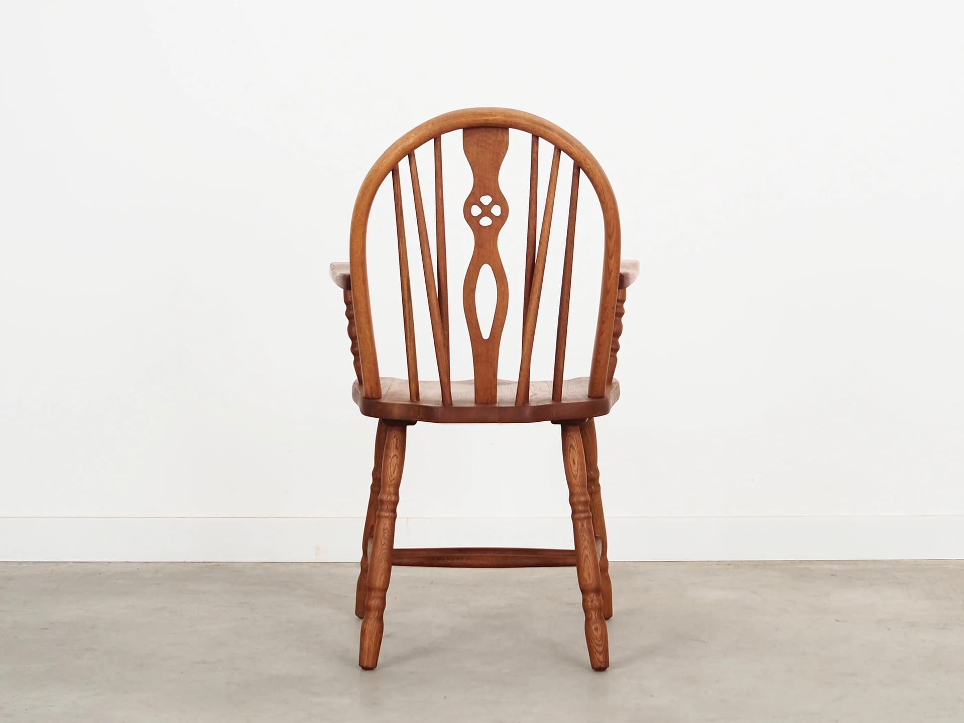 Armchair, orange oak, Denmark, 1960s - 16437