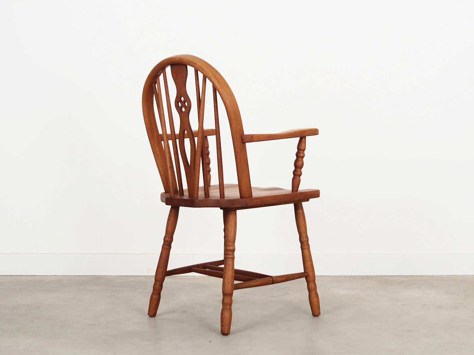 Armchair, orange oak, Denmark, 1960s - 16438