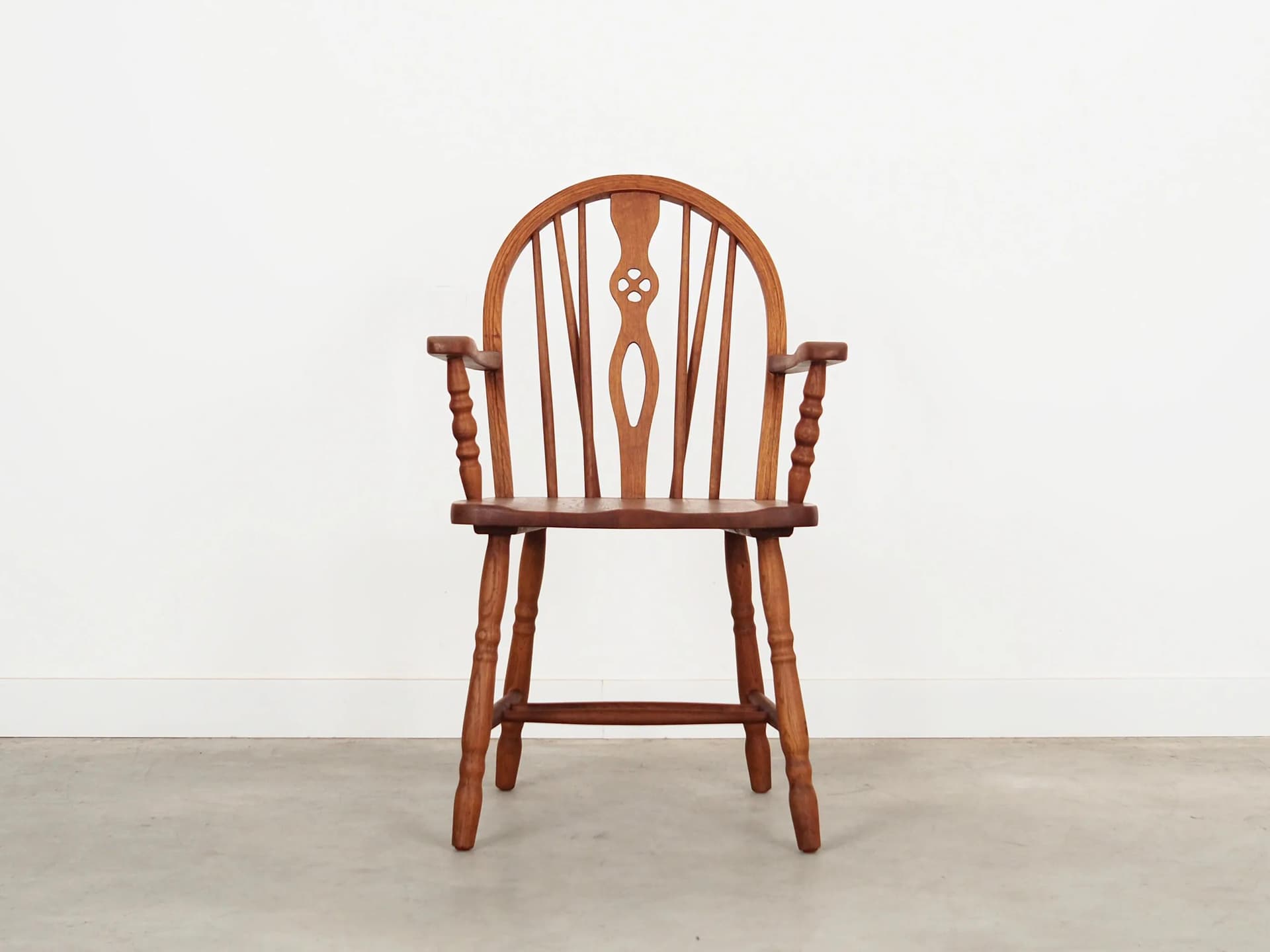 Armchair, orange oak, Denmark, 1960s - 16434
