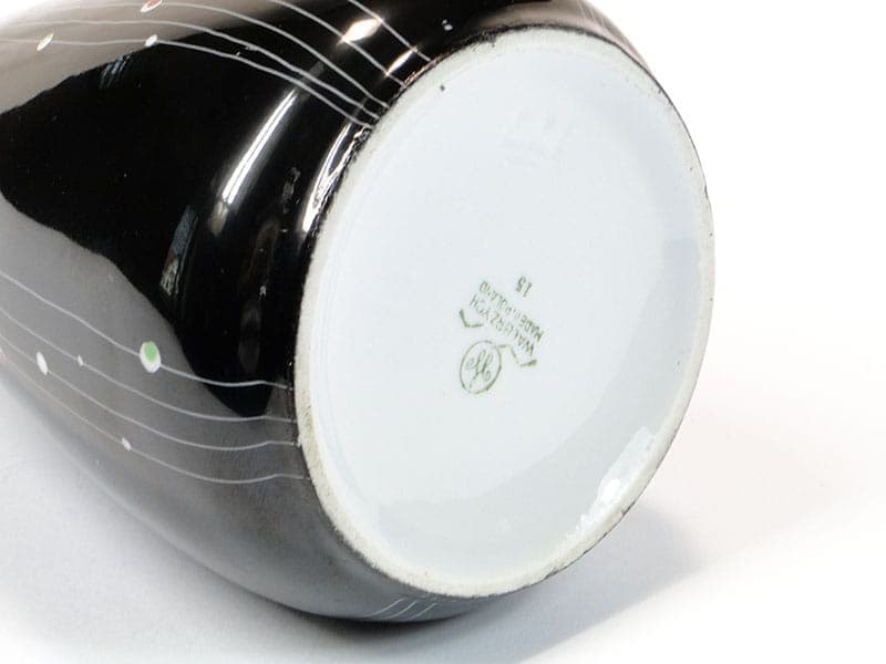 Wazon New Look, czarny, porcelana, proj. L. Pokornianka, Polska, lata 60. - 225473