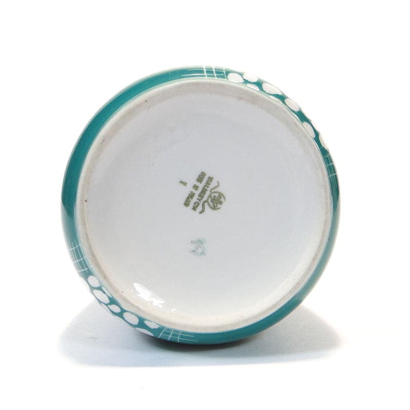 Wazon New Look, niebieski, porcelana, proj. L. Pokornianka, Polska, lata 60. - 225480