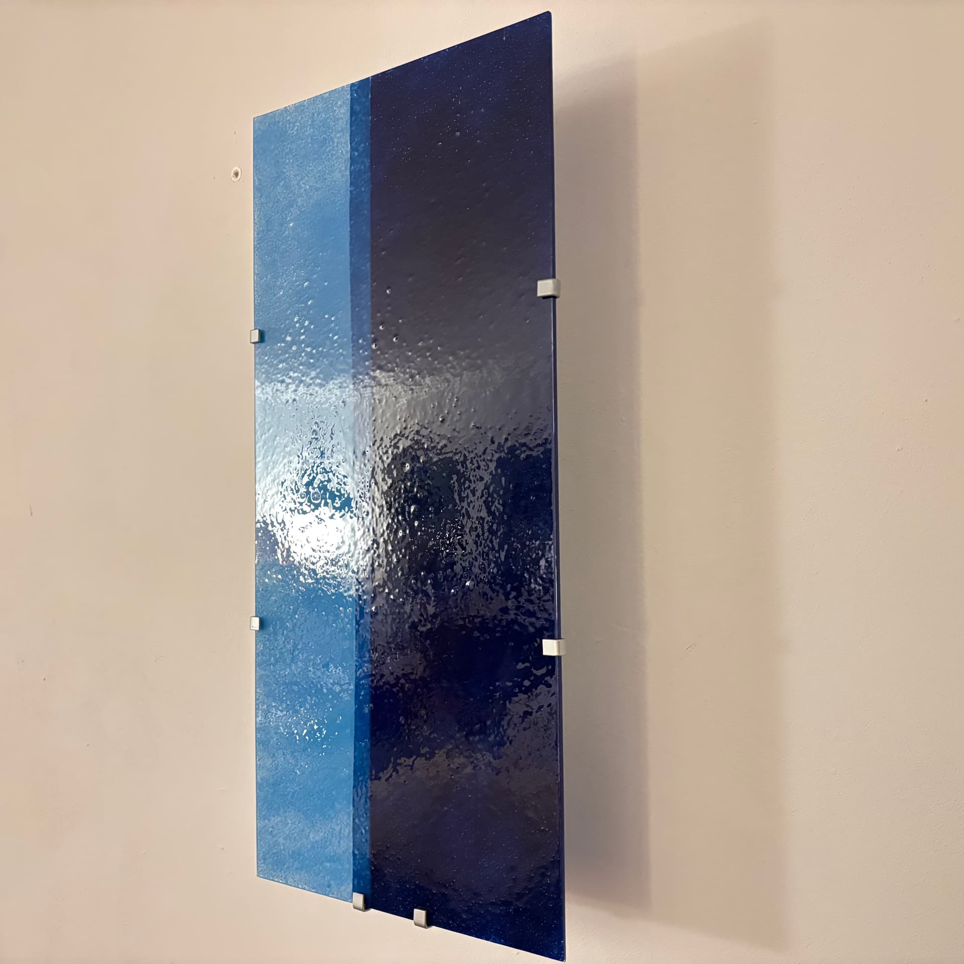 Kinkiet Gyllen, niebieski, szkło, Ikea, Szwecja, lata 90. - 225516