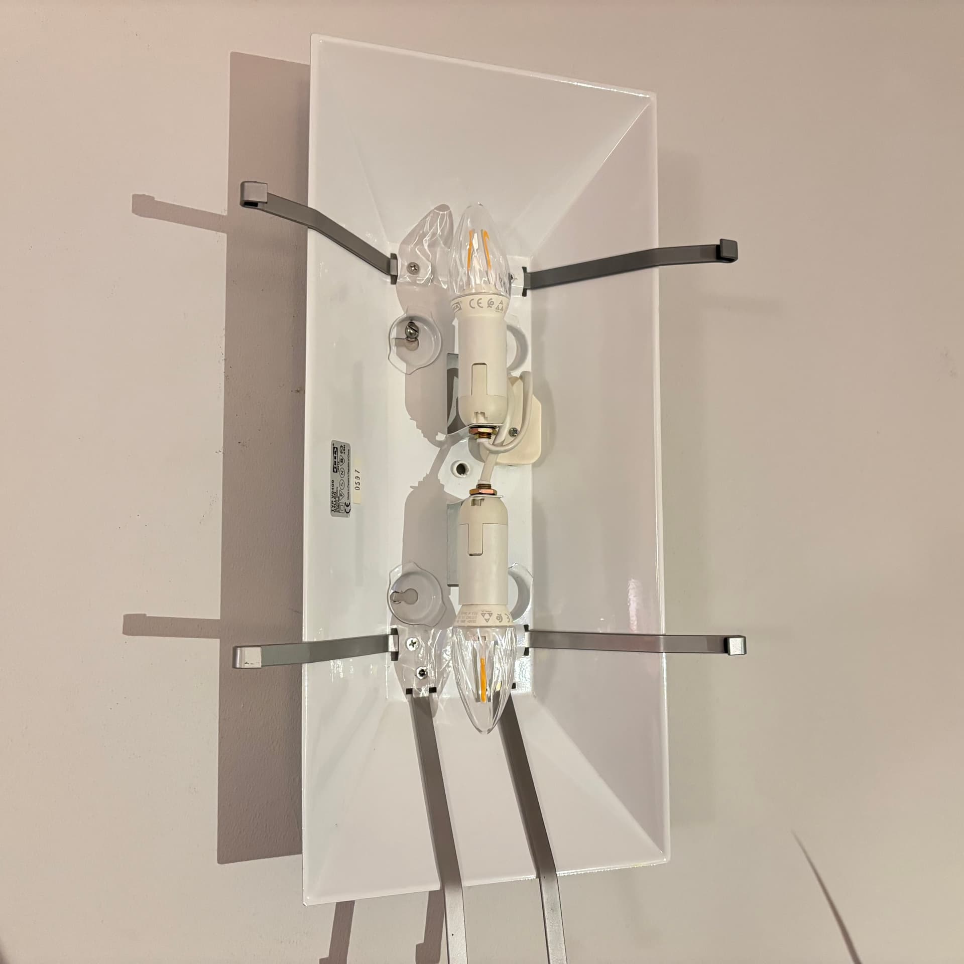 Kinkiet Gyllen, niebieski, szkło, Ikea, Szwecja, lata 90. - 225513