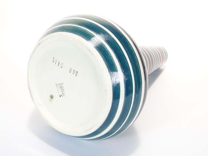 Wazon, niebieski, ceramika, proj. E. Piwek-Białoborska, dla Włocławek, Polska, lata 50. - 225562