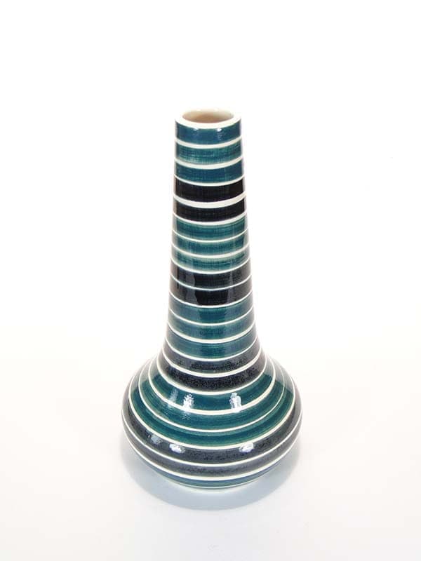 Wazon, niebieski, ceramika, proj. E. Piwek-Białoborska, dla Włocławek, Polska, lata 50. - 225558