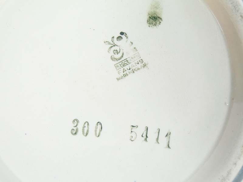 Wazon, niebieski, ceramika, proj. E. Piwek-Białoborska, dla Włocławek, Polska, lata 50. - 225563