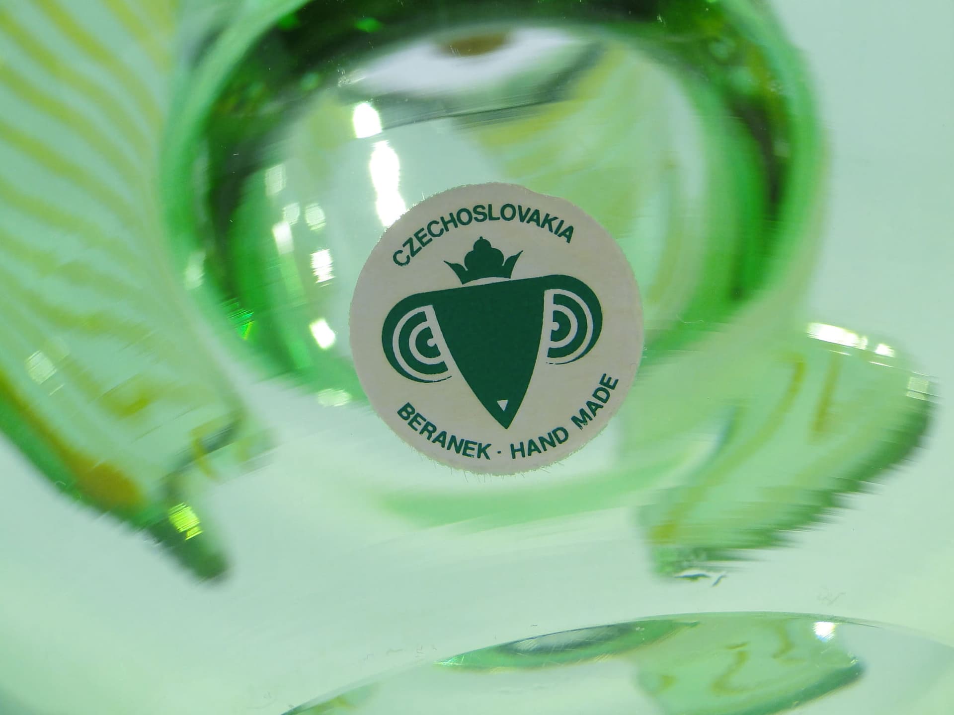 Wazon, multicolor, kryształ, proj. V. Beranek, Czechy, lata 70. - 225635