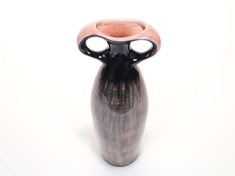 Wazon nr 270, fioletowy, fajans szkliwiony, proj. W. Płażewski, Włocławek, Polska, lata 50. - 225672