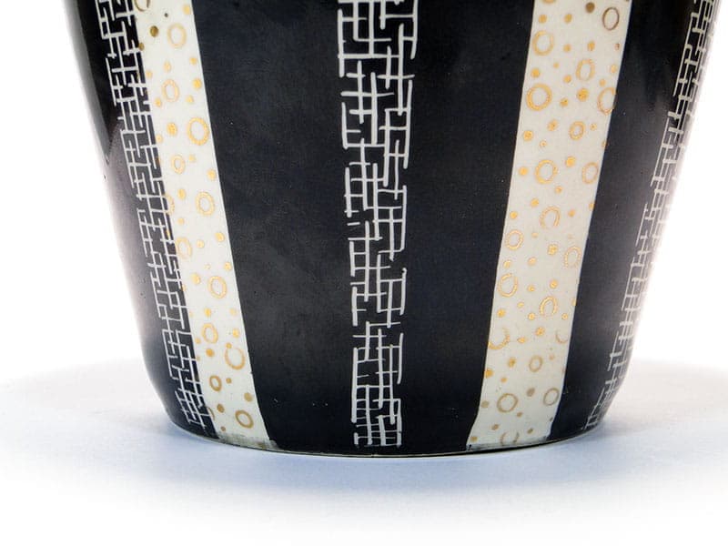 Wazon New Look, porcelit czarny, Chodzież, Polska, lata 50. - 225684