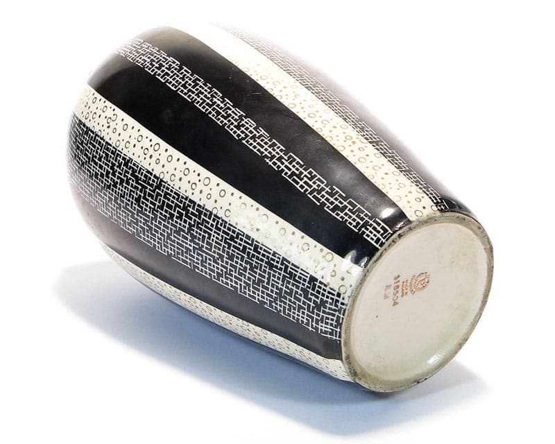 Wazon New Look, porcelit czarny, Chodzież, Polska, lata 50. - 225688