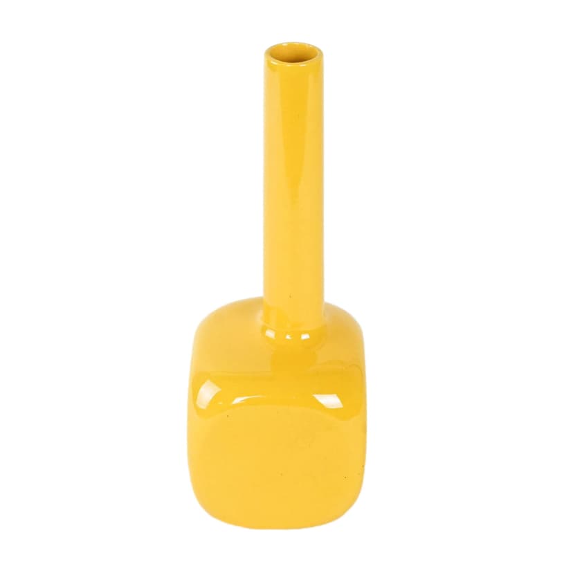 Wazon, żółty, ceramika, Włochy, lata 70.