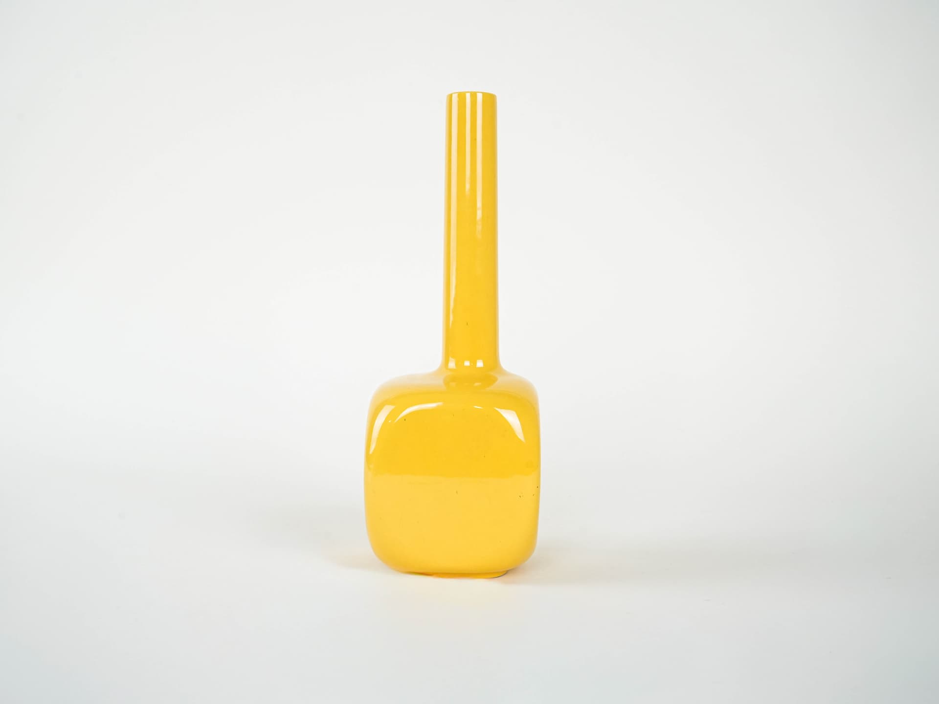 Wazon, żółty, ceramika, Włochy, lata 70. - 225787