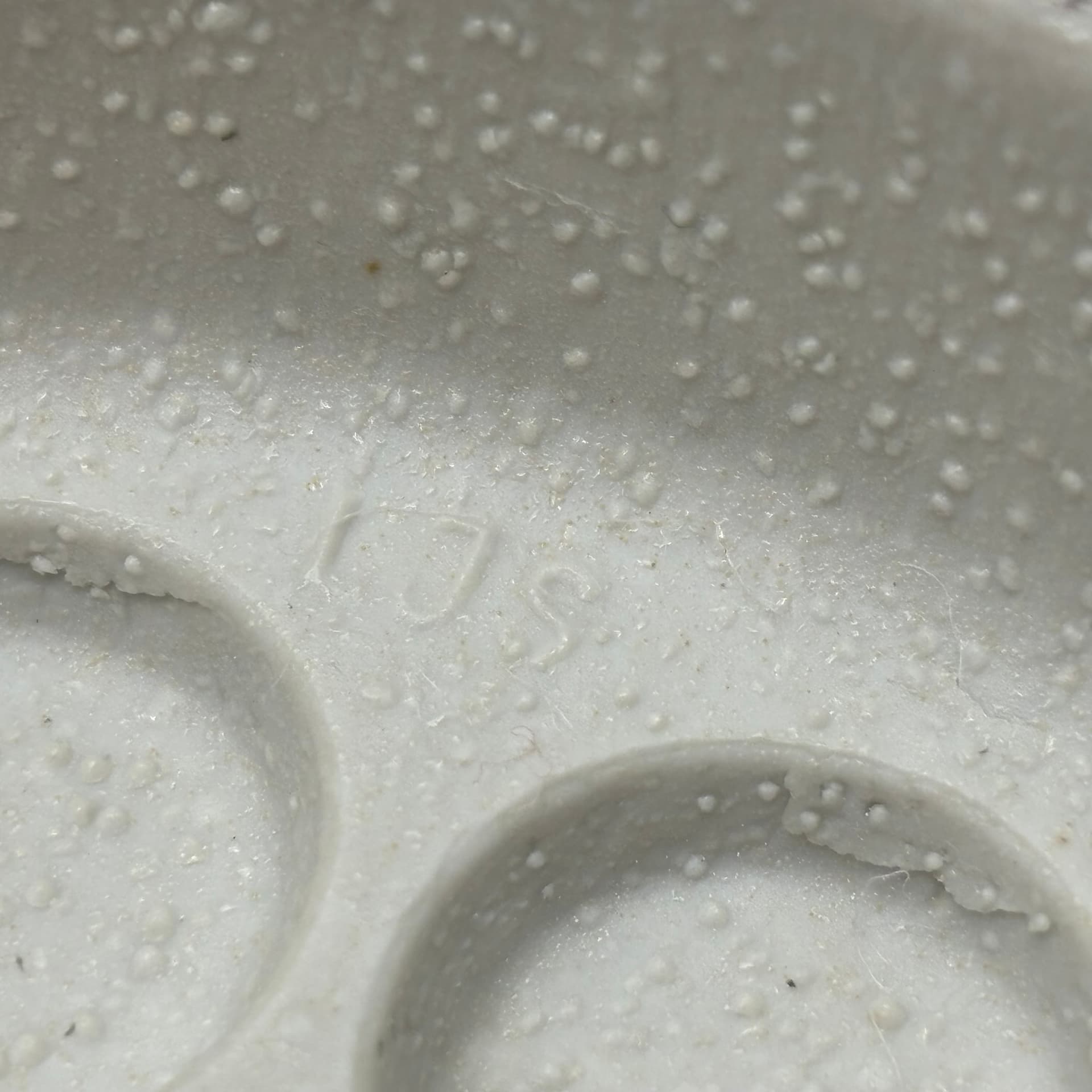 Plafon Bauhaus, biały, szkło opalowe, ceramika biała, proj. W. Wagenfeld, Niemcy, lata 60. - 225814