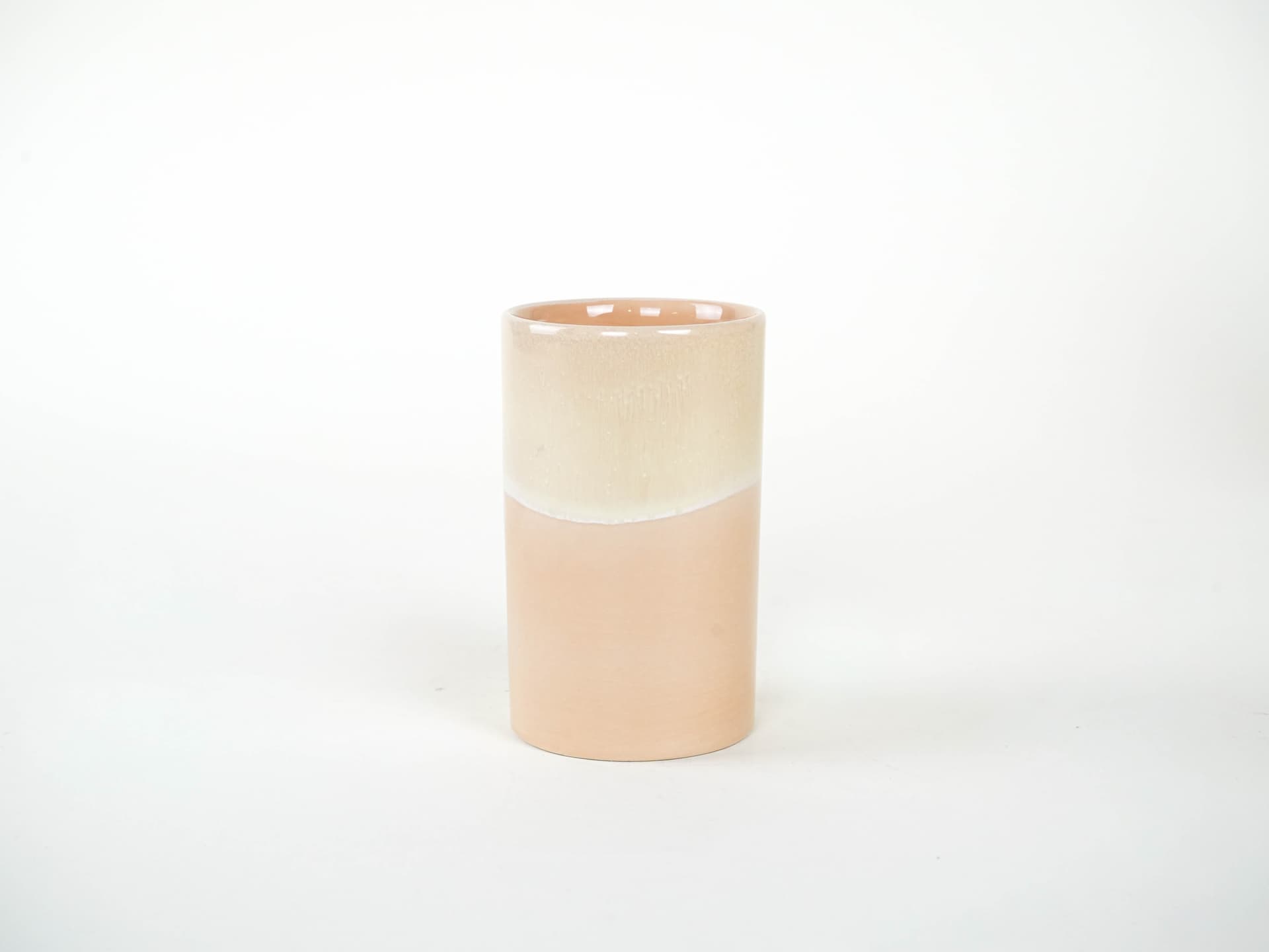 Zestaw dzbanek i kubki, beżowy, ceramika, Ceramiche SIC, Włochy, lata 60. - 225844