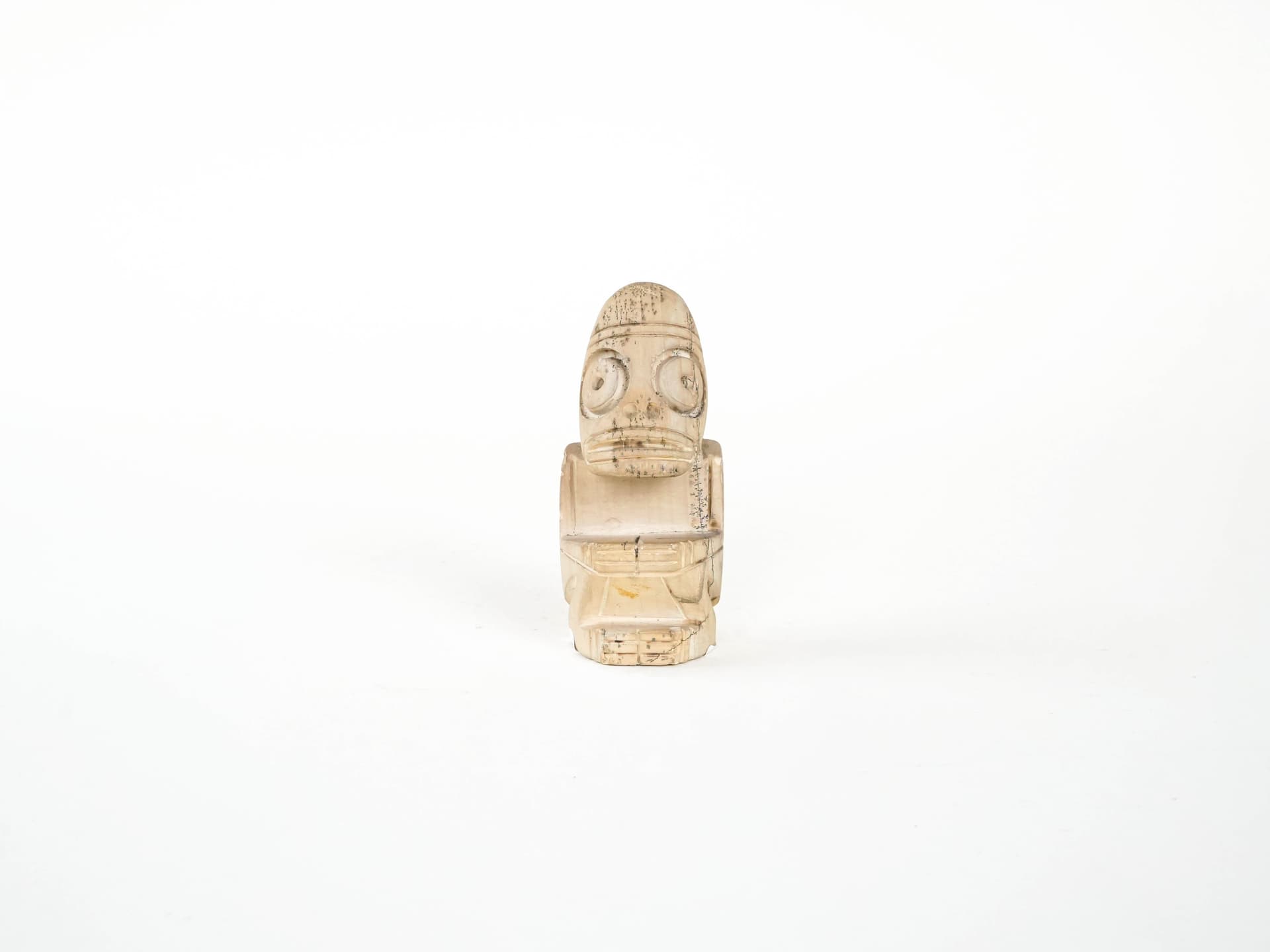 Figurka dekoracyjna, styl plemienny, beżowy, Dania, lata 60. - 225859