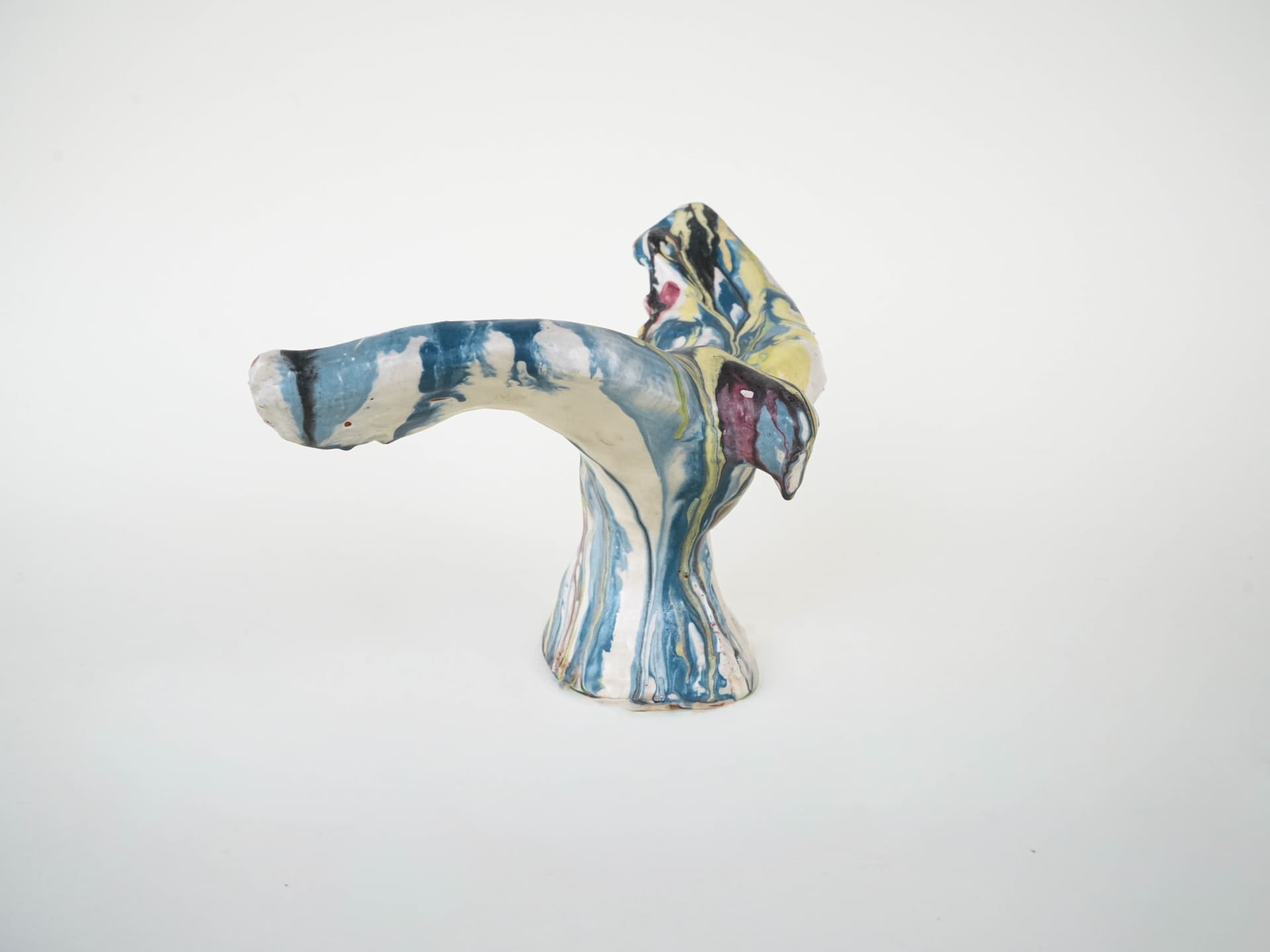 Rzeźba, multikolor, ceramika, proj. F. Ferroni, Włochy, lata 70. - 225914