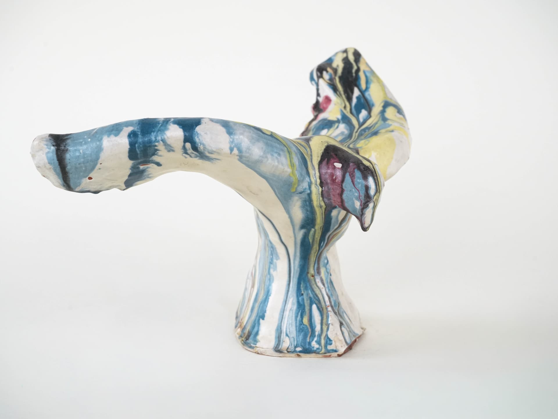 Rzeźba, multikolor, ceramika, proj. F. Ferroni, Włochy, lata 70. - 225916