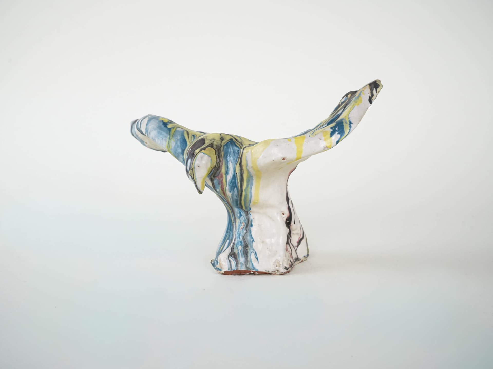 Rzeźba, multikolor, ceramika, proj. F. Ferroni, Włochy, lata 70. - 225915