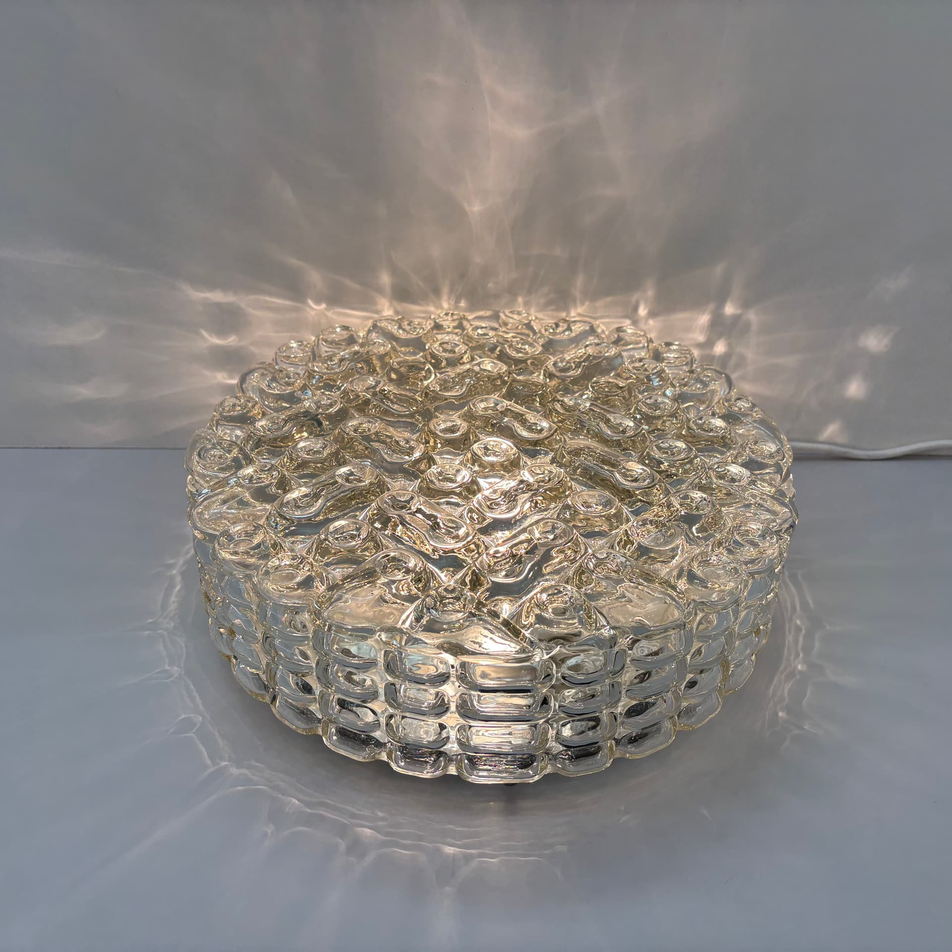 Plafon, ERCO, transparent, szkło, Niemcy, lata 70. - 226008