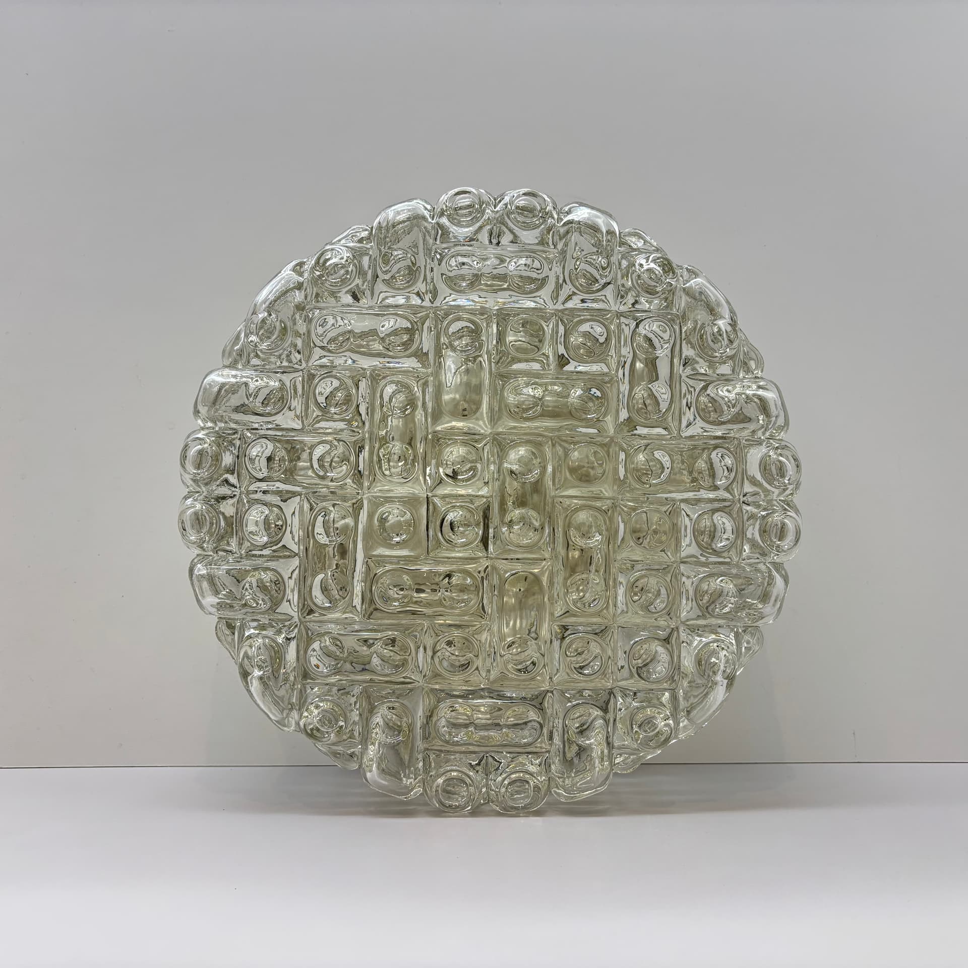 Plafon, ERCO, transparent, szkło, Niemcy, lata 70. - 226015