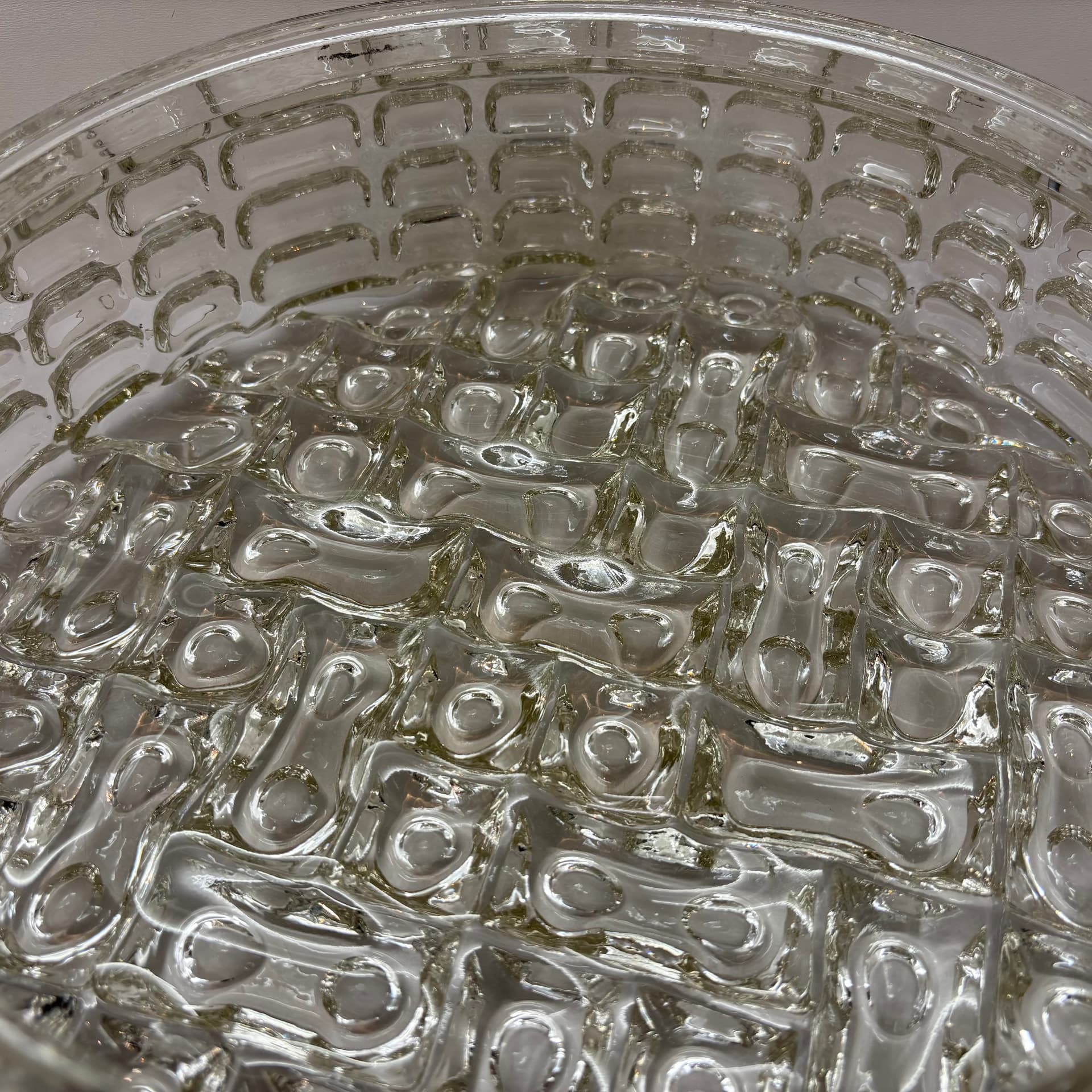 Plafon, ERCO, transparent, szkło, Niemcy, lata 70. - 226022