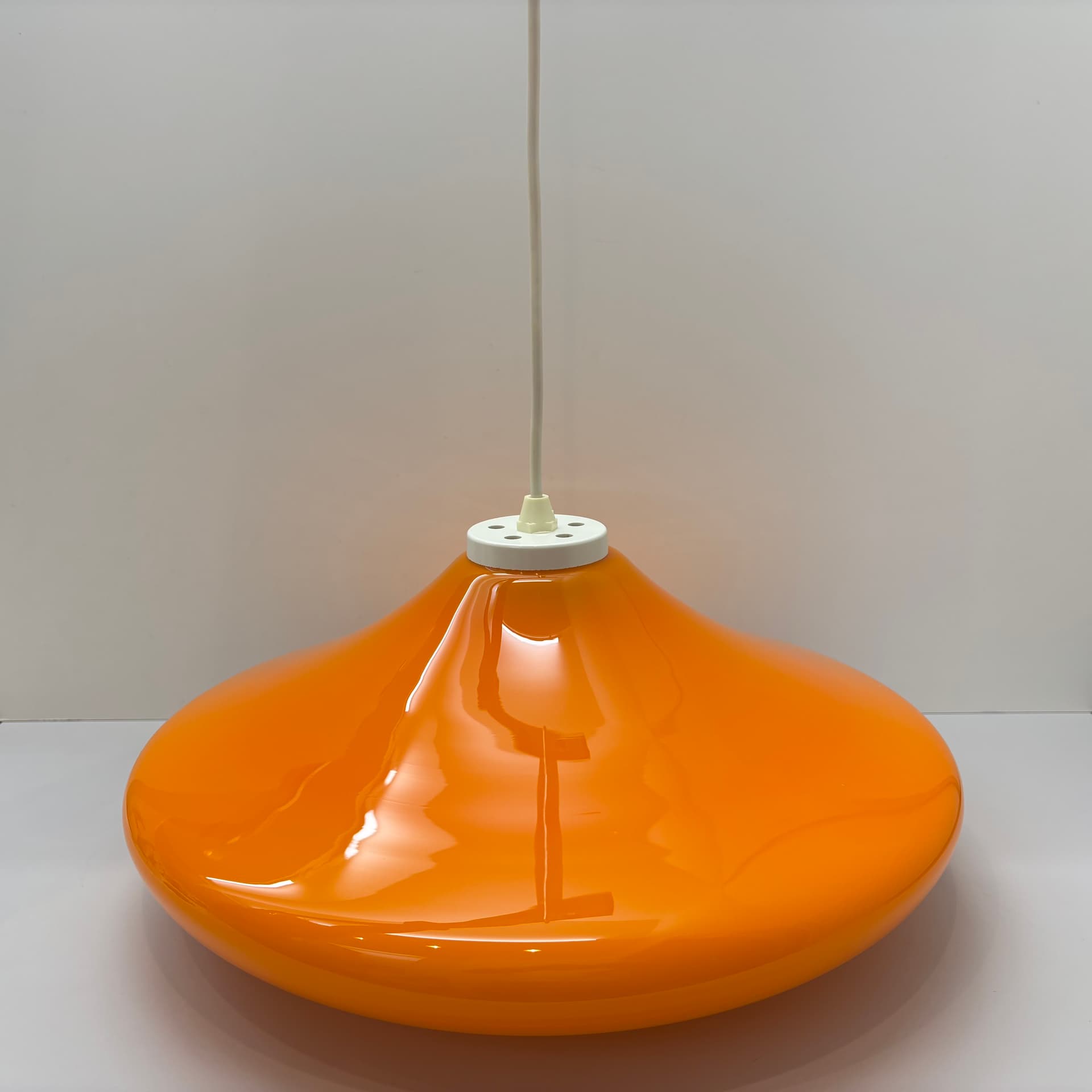 Lampa wisząca Space Age, pomarańczowy, akryl, Niemcy, lata 70. - 226218