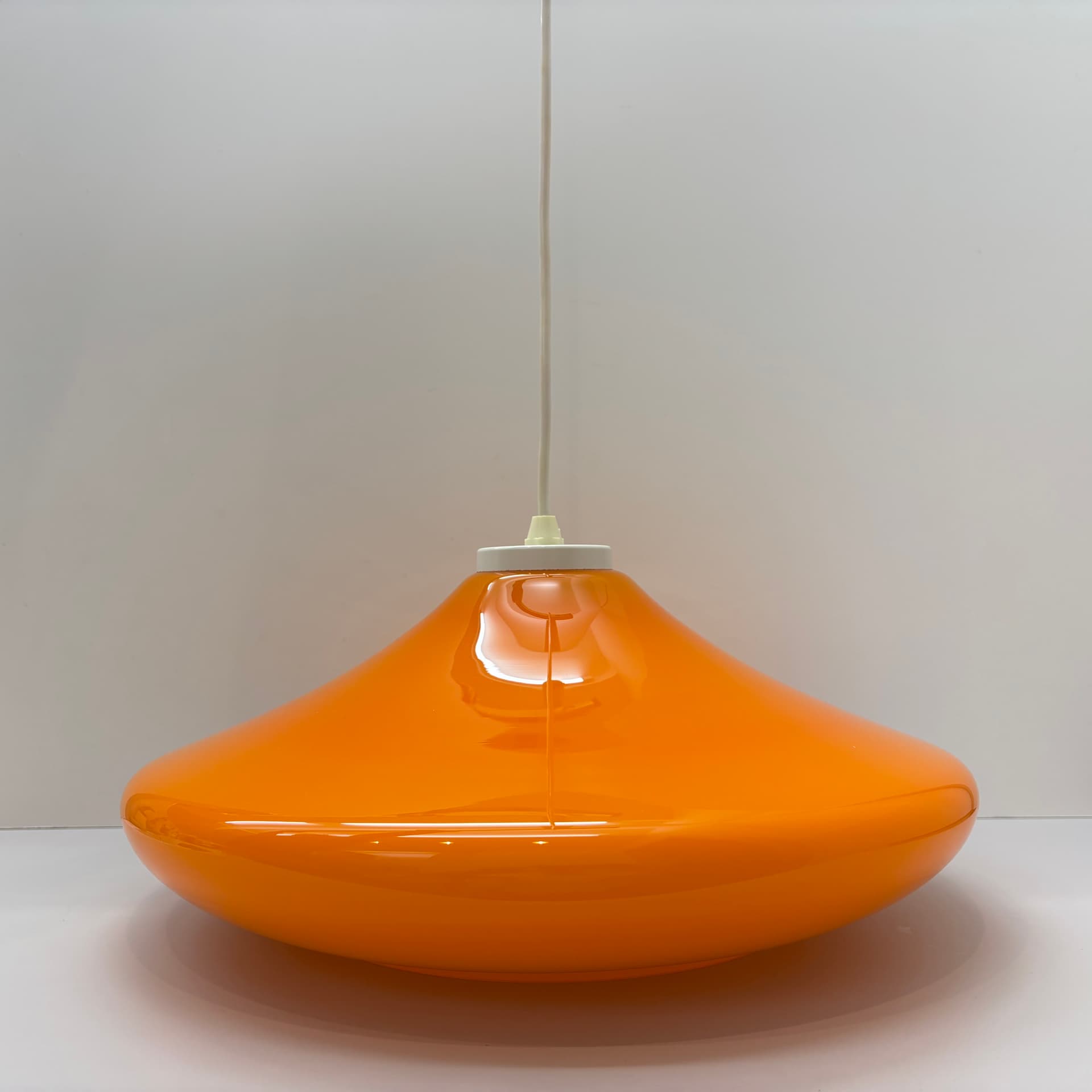 Lampa wisząca Space Age, pomarańczowy, akryl, Niemcy, lata 70. - 226217