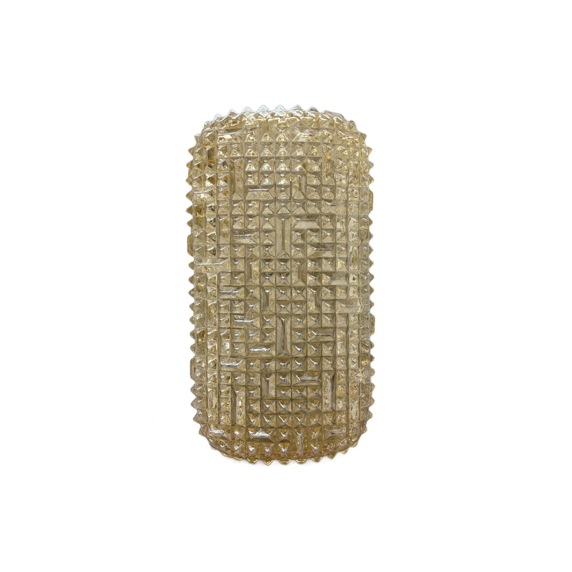 Kinkiet, szkło złoty, Glashütte Limburg, Niemcy, lata 70.