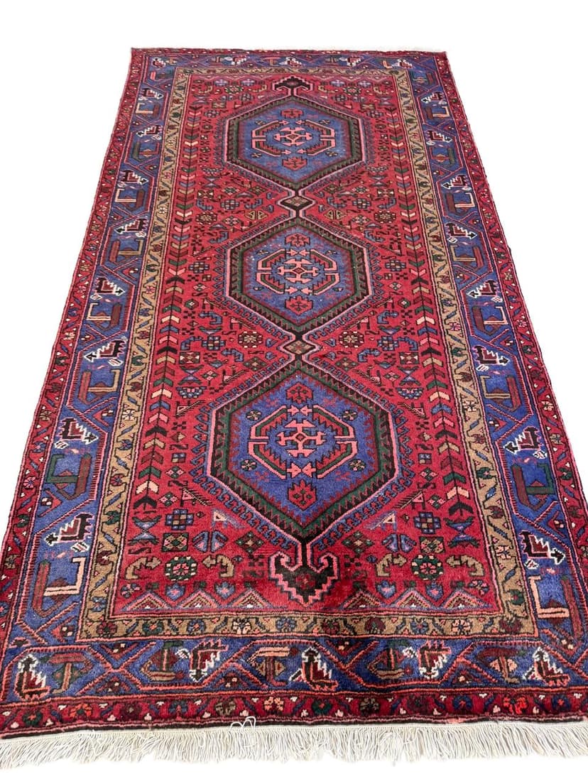 Chodnik Hamadan 285x145 cm, multikolor, wełna, Iran