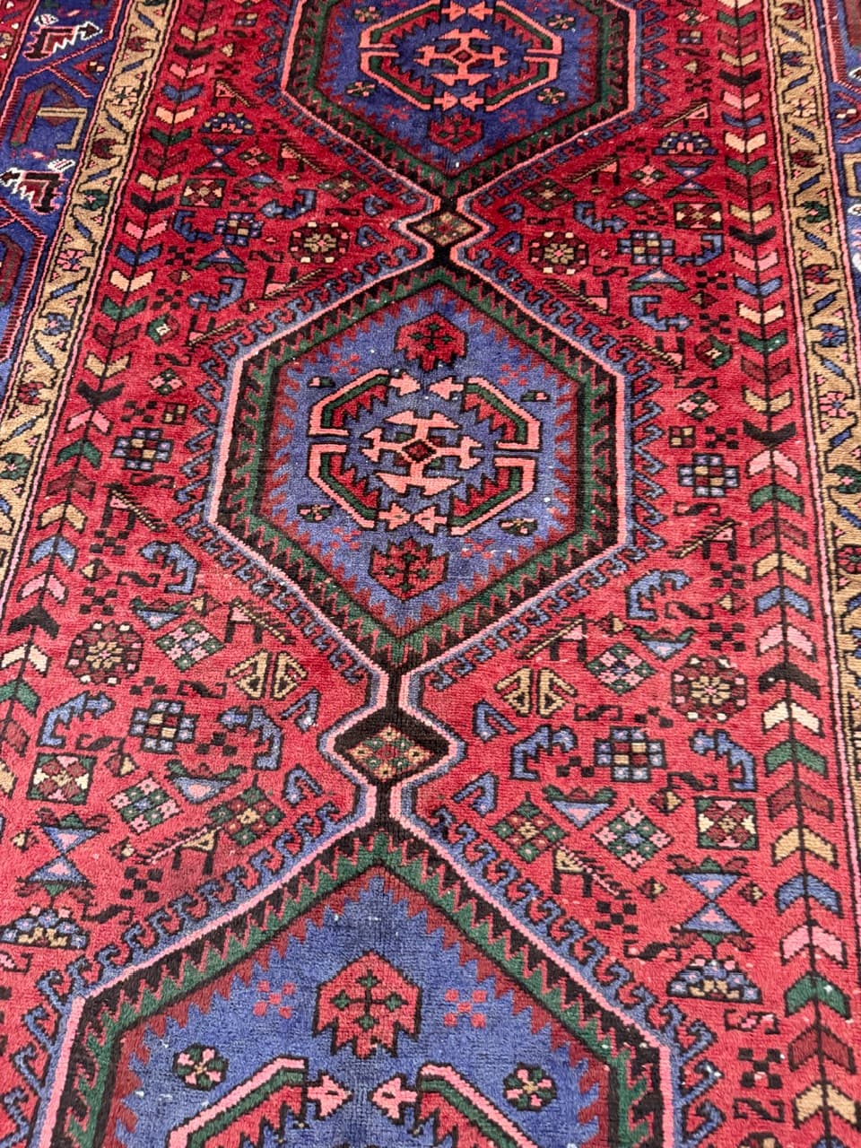 Chodnik Hamadan 285x145 cm, multikolor, wełna, Iran - 226246
