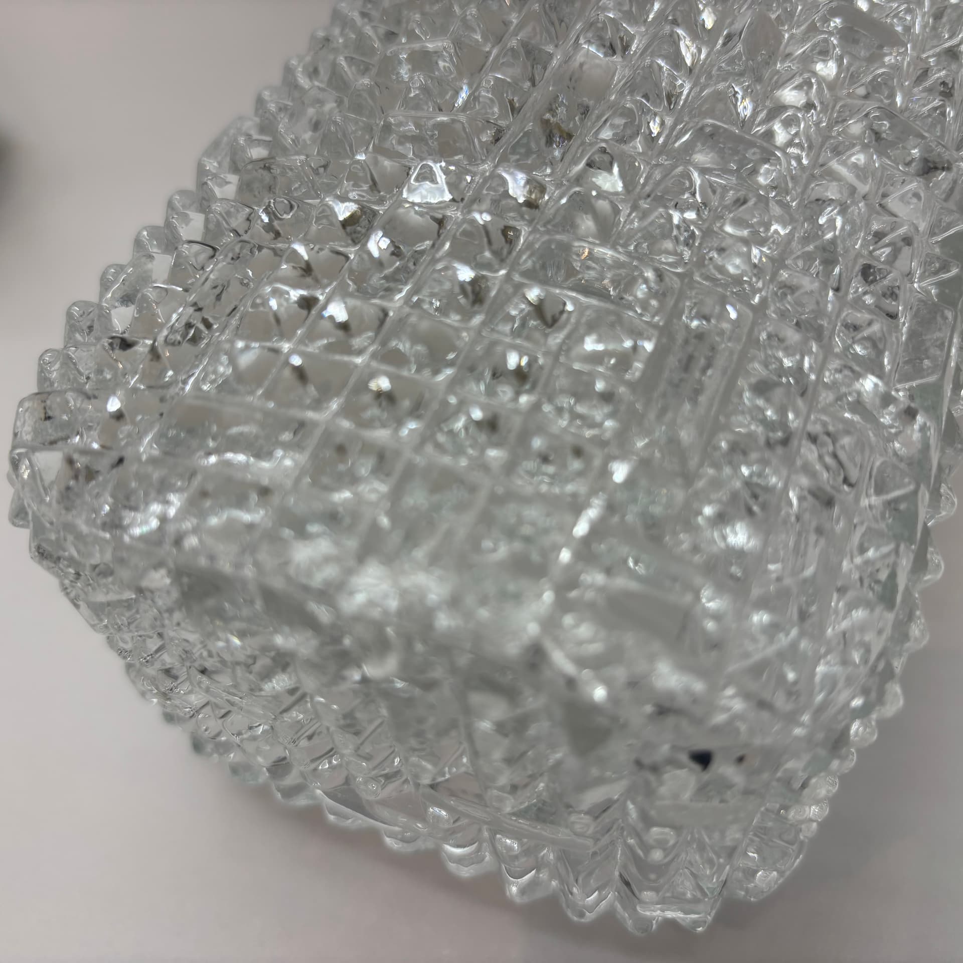 Kinkiet, Glashütte Limburg, szkło transparentne, Niemcy, lata 70. - 226265