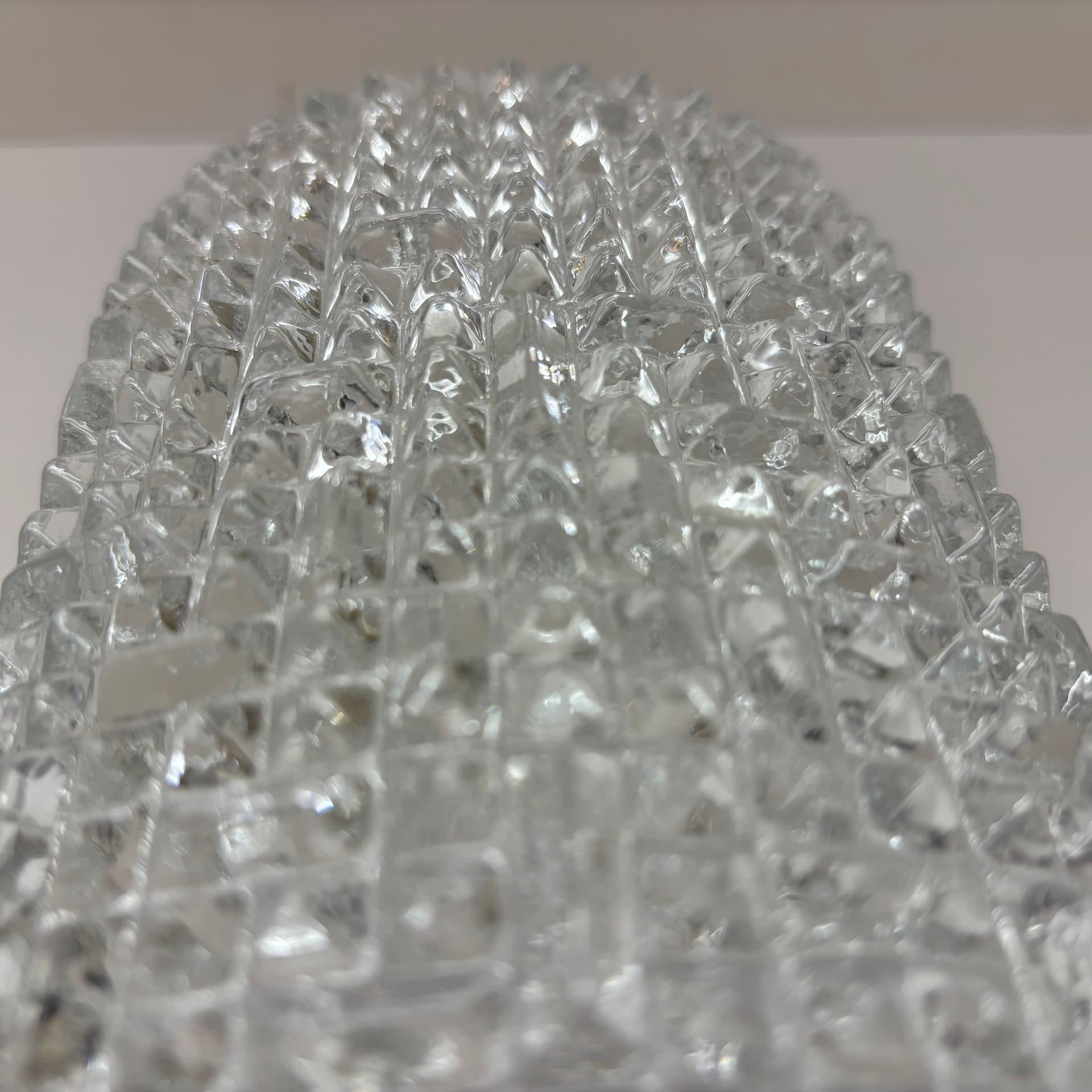 Kinkiet, Glashütte Limburg, szkło transparentne, Niemcy, lata 70. - 226262