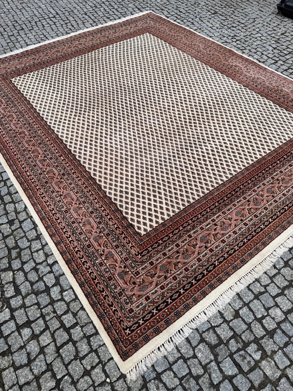 Dywan perski Indo Mir 315x250 cm, wełna beżowy, Indie - 226286