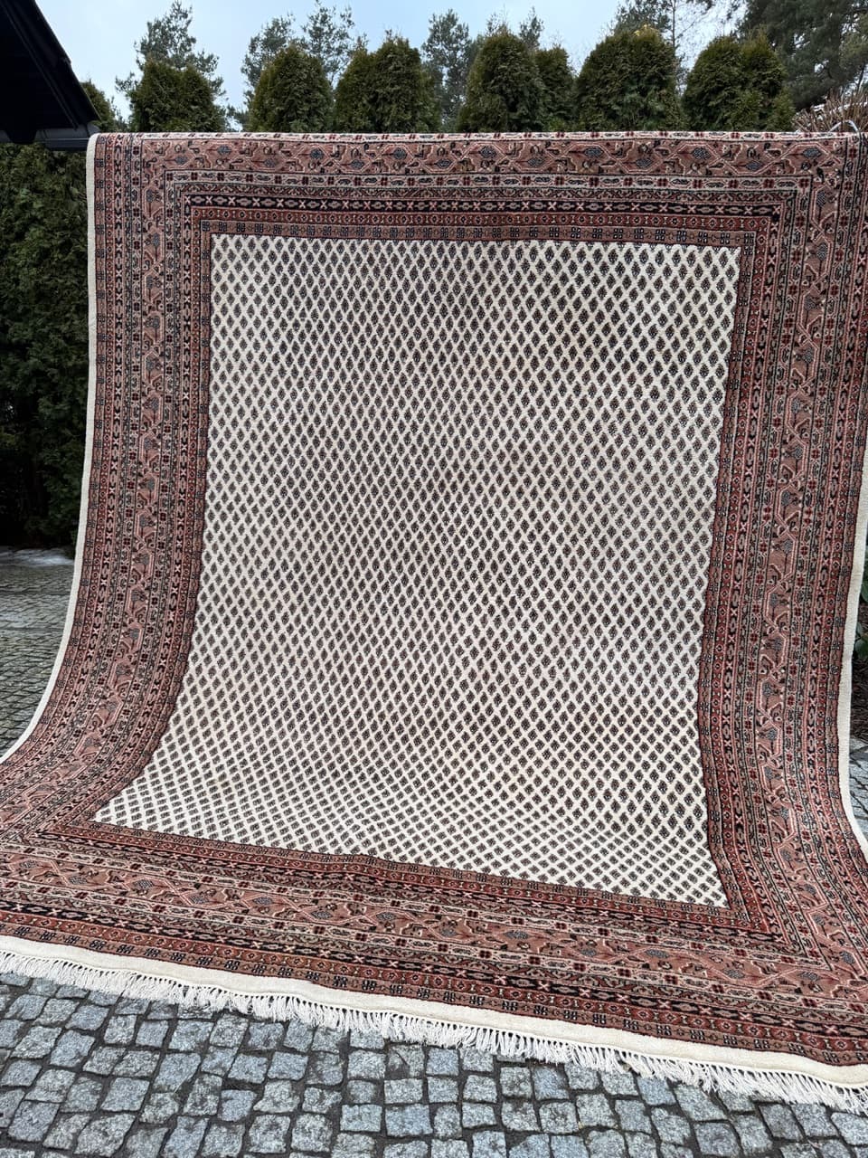 Dywan perski Indo Mir 315x250 cm, wełna beżowy, Indie - 226274