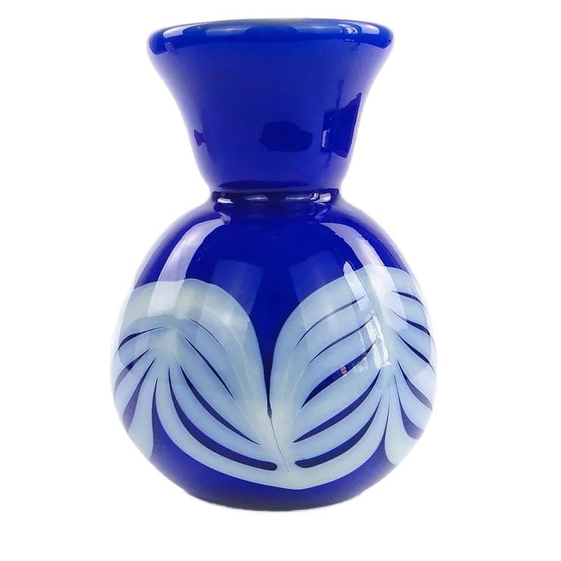Vase Nefre, cobalt blue glass, by L. Fiedorowicz, Poland, 1970s