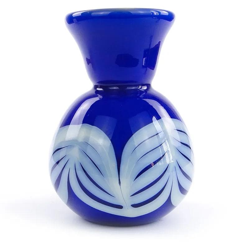Vase Nefre, cobalt blue glass, by L. Fiedorowicz, Poland, 1970s - 16636